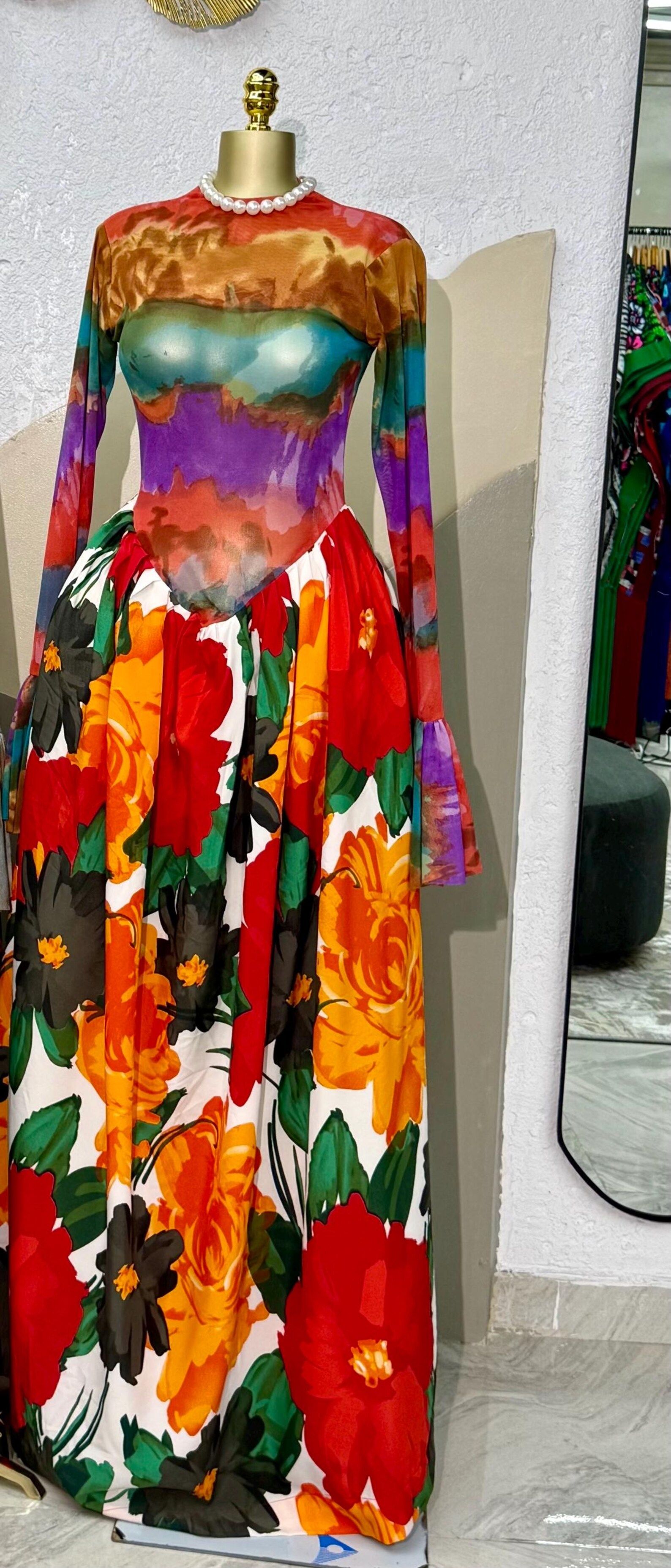 A-Crew Float Floral Dress