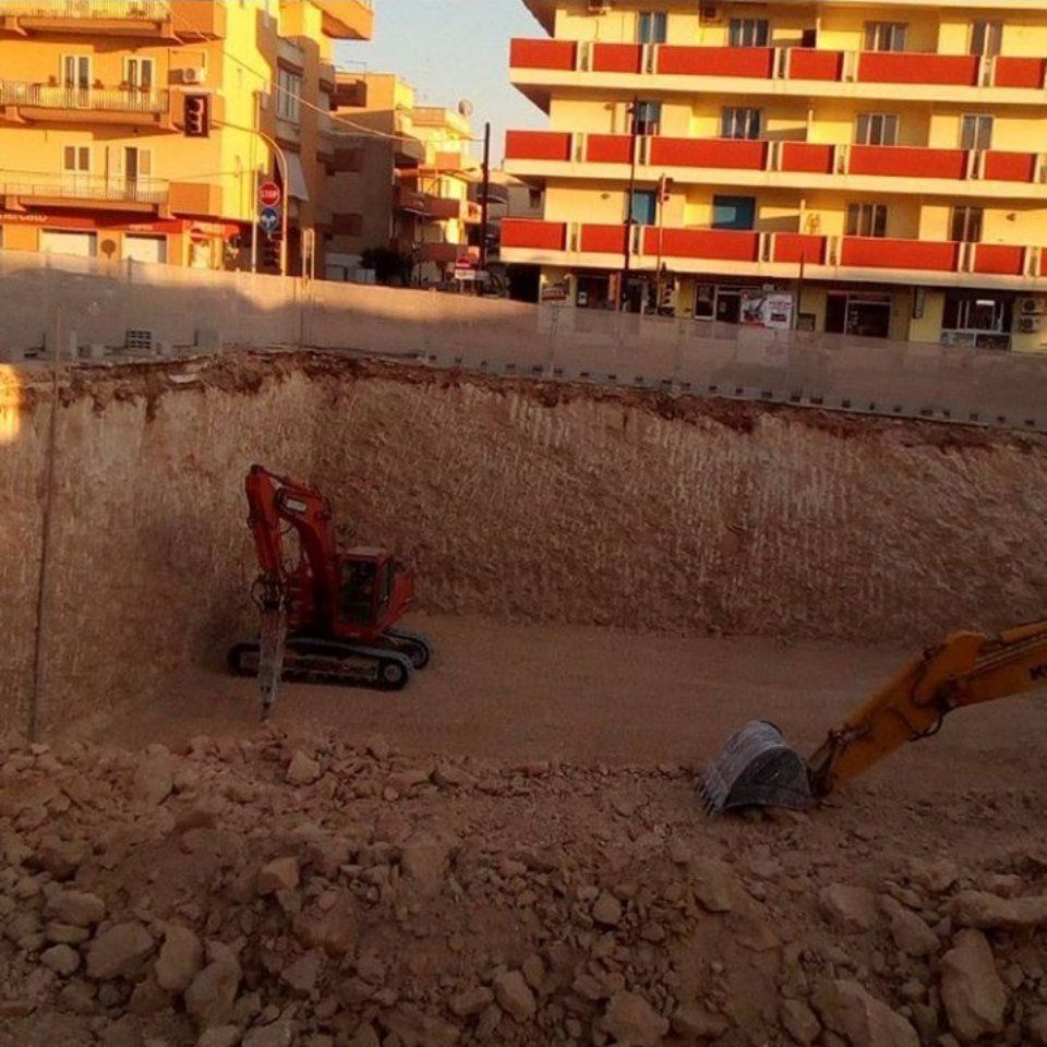 scavi per costruzioni