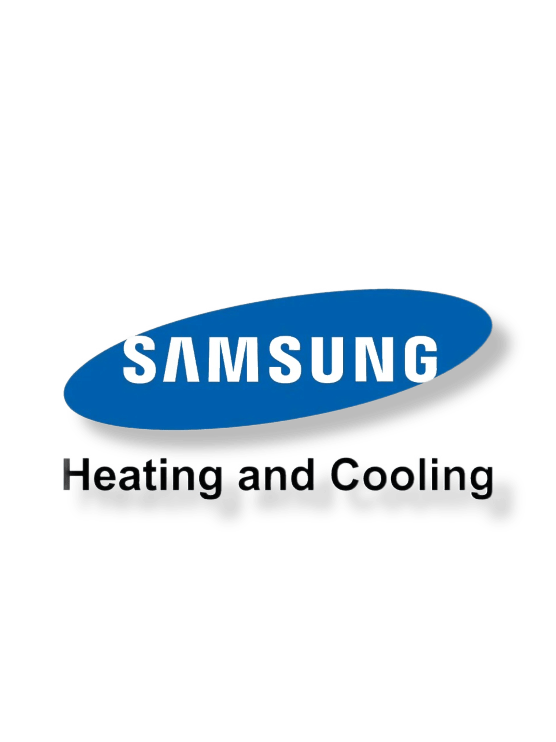 The blue Samsung oval logo with the text