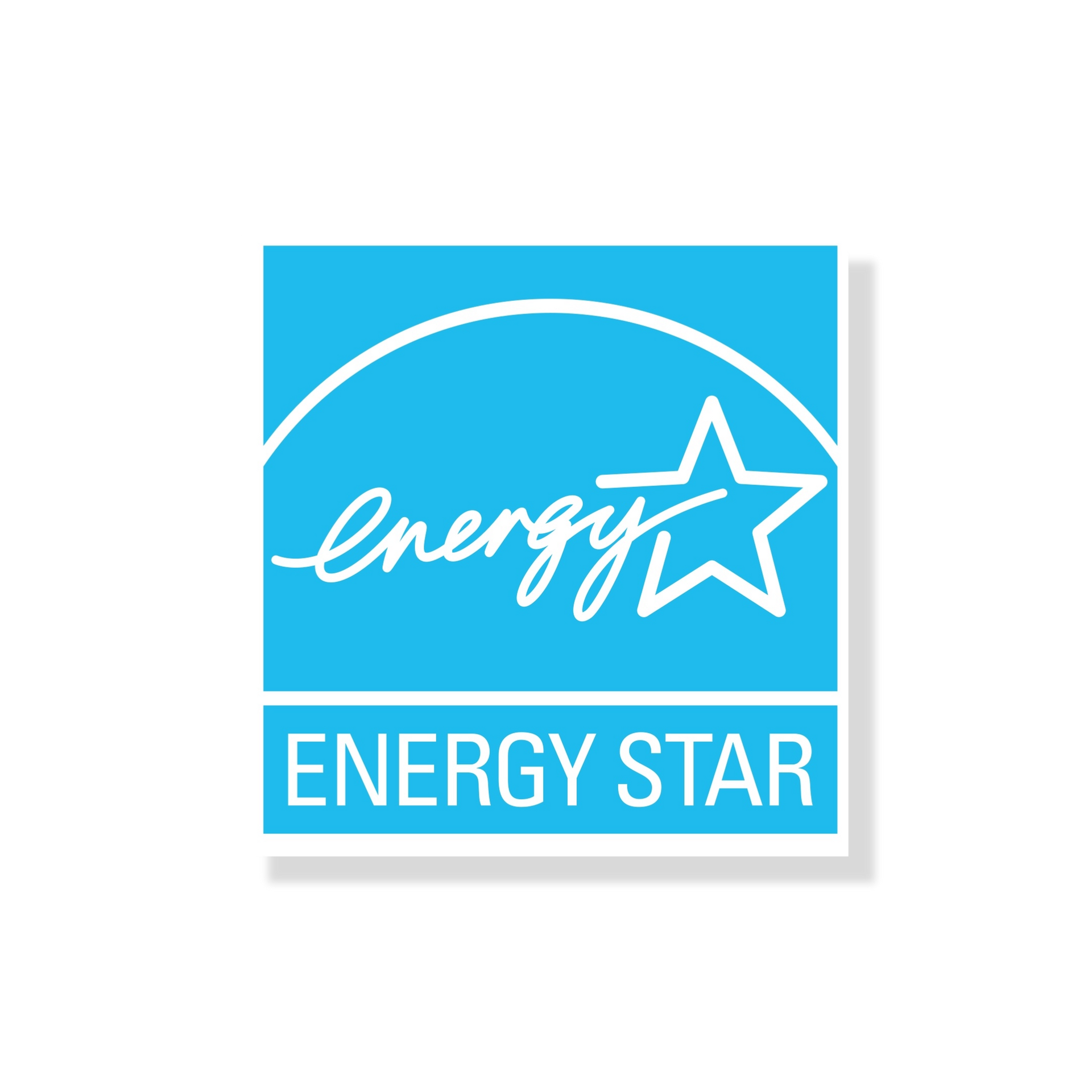 The blue and white Energy Star logo consisting of a stylized star with an arc above the text.