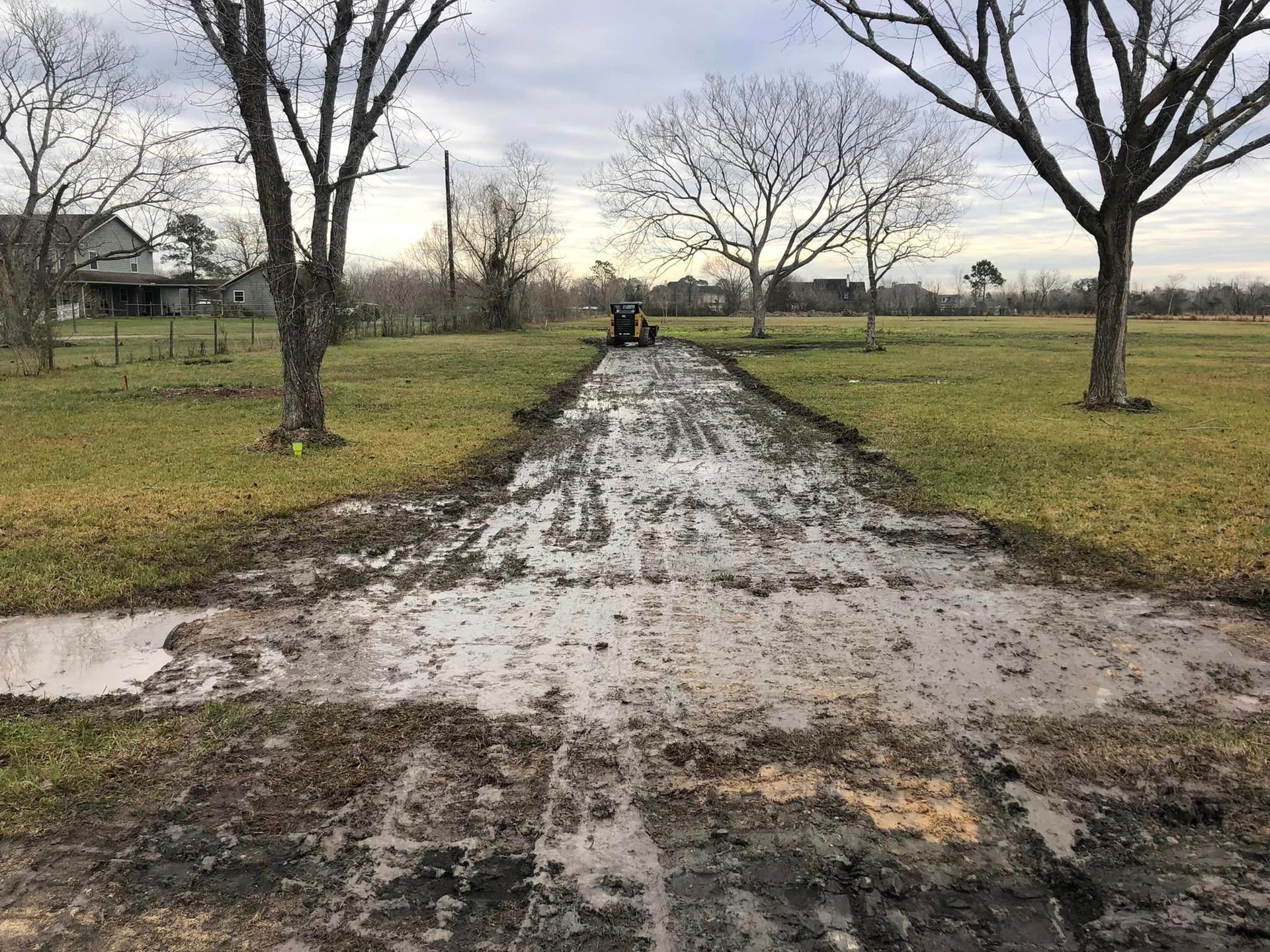 Before pothole repair — Alvin, TX — Alvin Area Asphalt