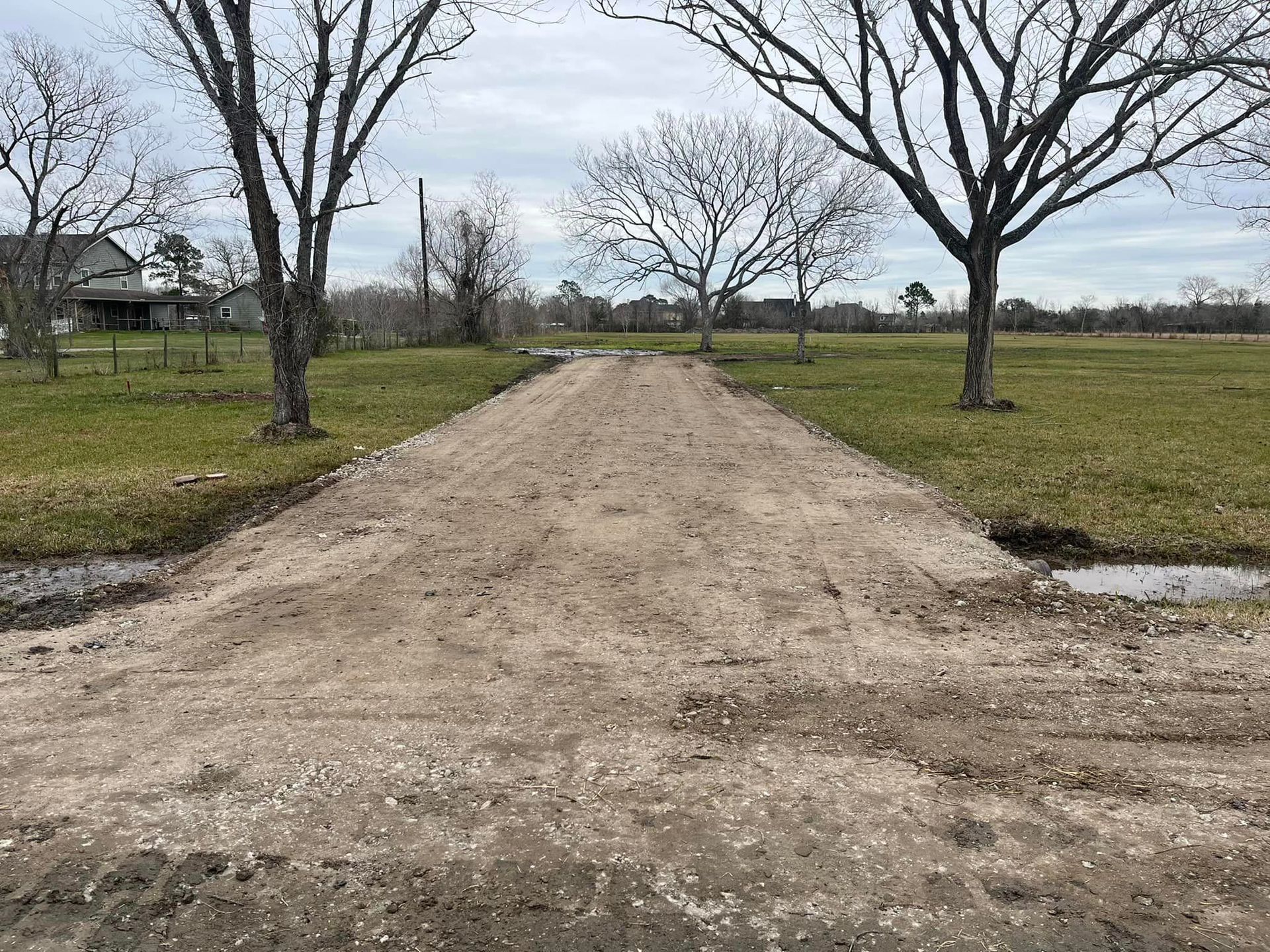 Before pothole repair — Alvin, TX — Alvin Area Asphalt