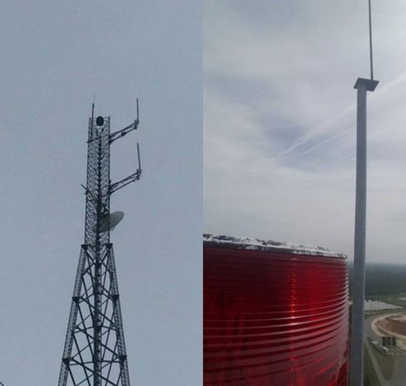 Top of a Tall Radio Tower — Austin, TX — LumenServe Inc.