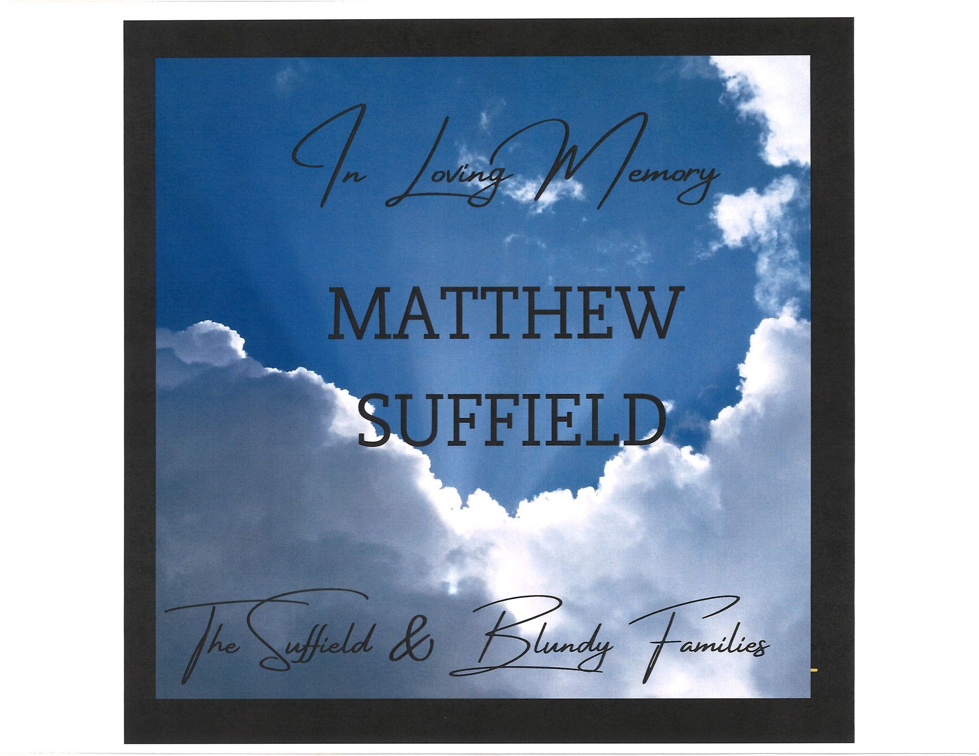 Suffield Memorial POG Sponsor