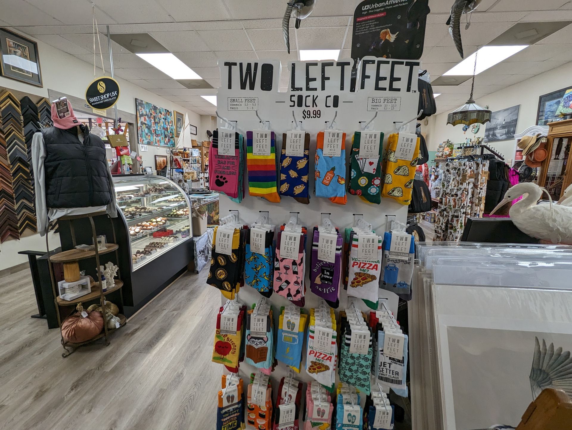 A Bunch of Socks Hanging on a Rack — Summerville, SC — Donovan's Custom Framing and Gifts