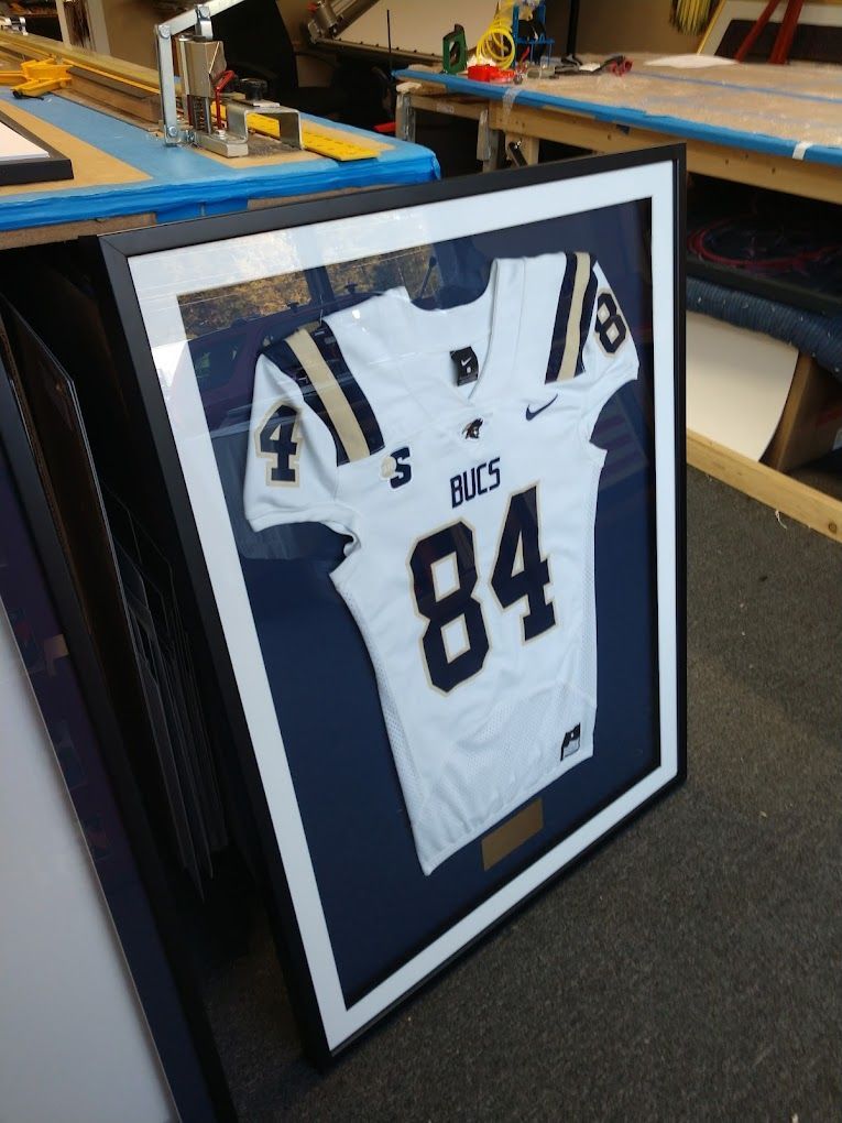 A Framed Football Jersey — Summerville, SC — Donovan's Custom Framing and Gifts