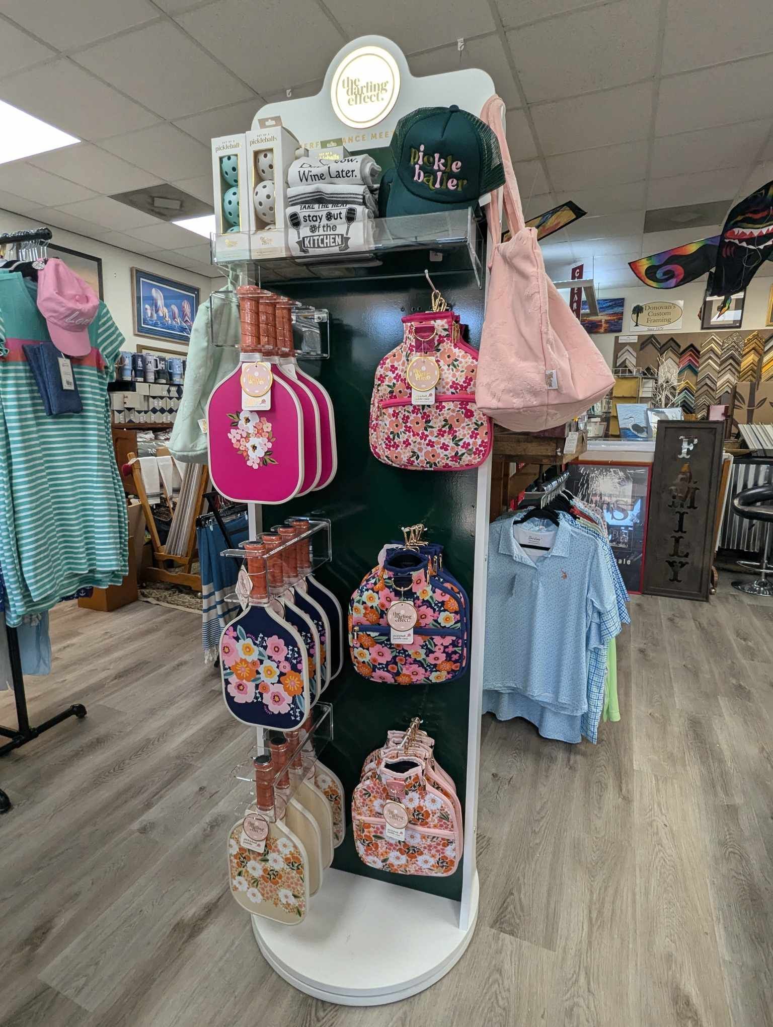 A Display of Handbags and Hats in a Store — Summerville, SC — Donovan's Custom Framing and Gifts