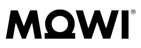 Un logotipo en blanco y negro para una empresa llamada mow.