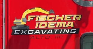 Fischer Idema Excavating logo on the side of a semi truck