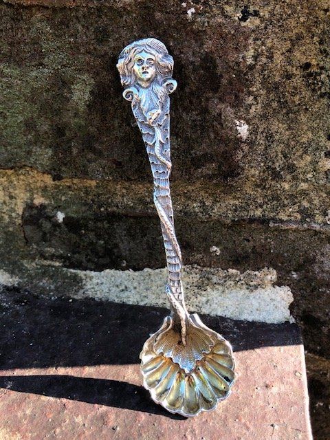 Silver mermaid spoon