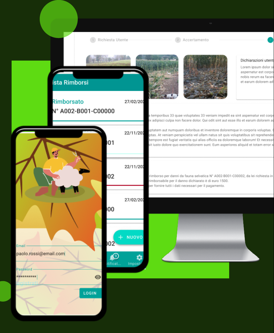 applicazione refund, rimborso per danni da fauna selvatica