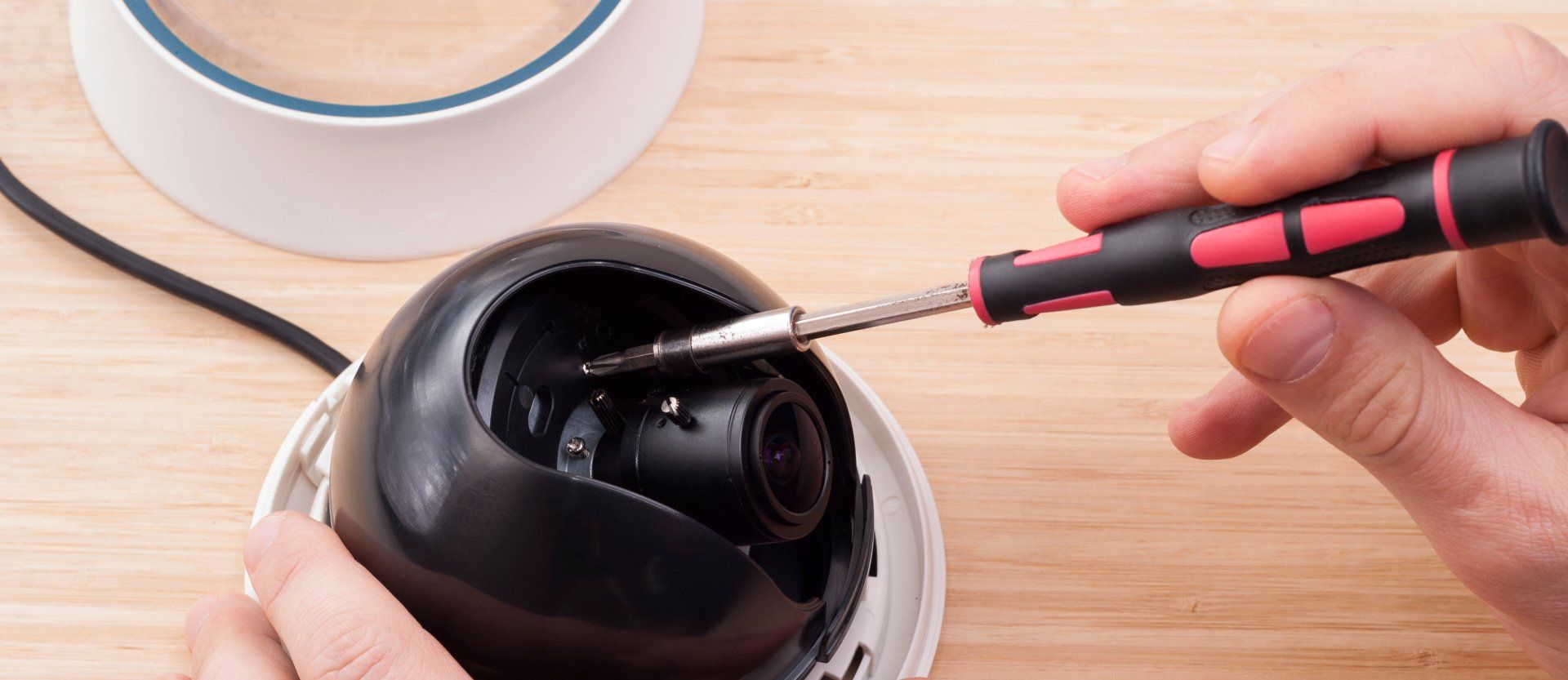 CCTV Camera being repaired