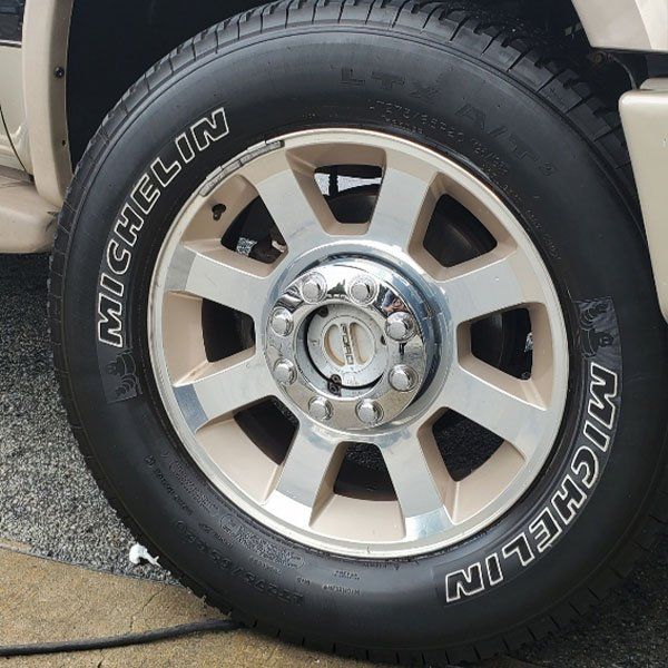 Ford F250 After Wheel Clean