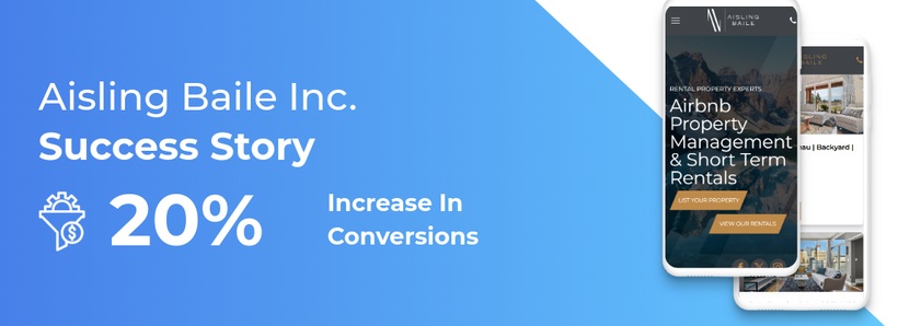 Aisling Baile Inc success story highlighting a 20% increase in conversions