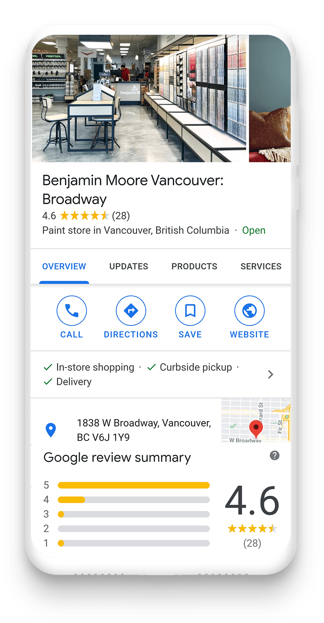 Google My Business mobile