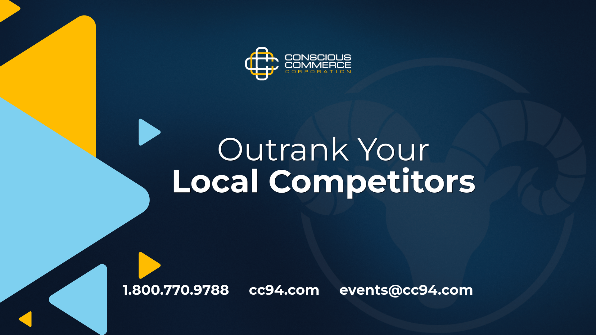 Promotional graphic for Outrank your local competitors
