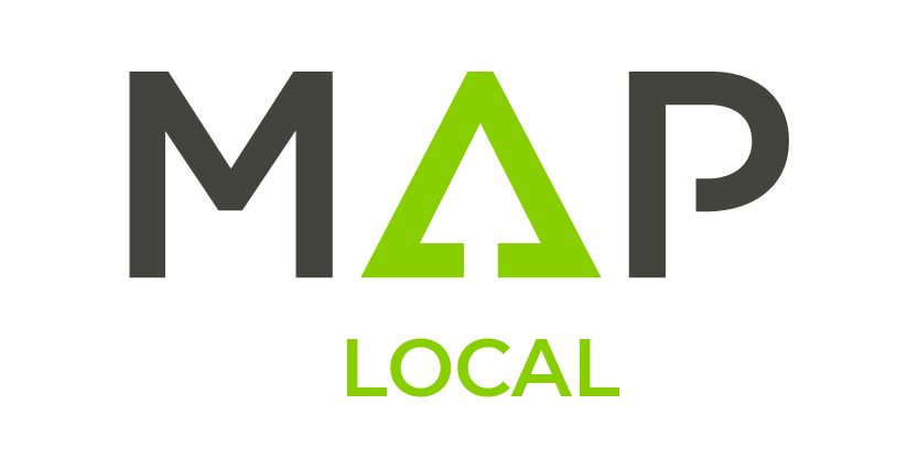 The map local logo is green and black on a white background.