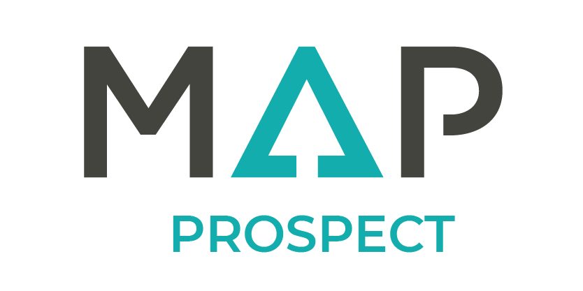 The map prospect logo is blue and black on a white background.