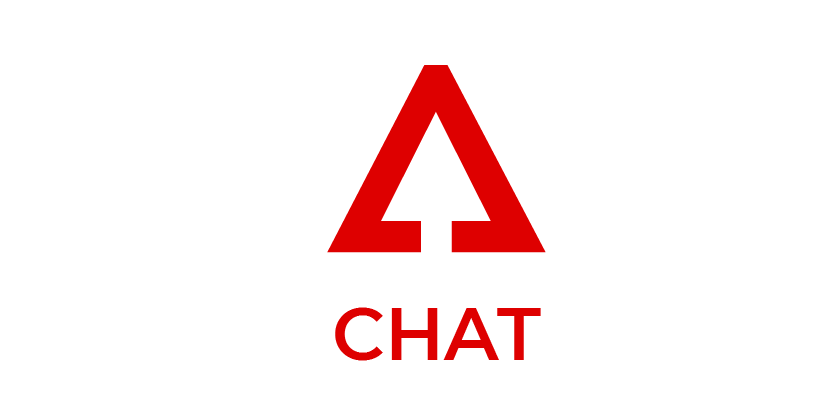 The map chat logo is red and black on a white background.