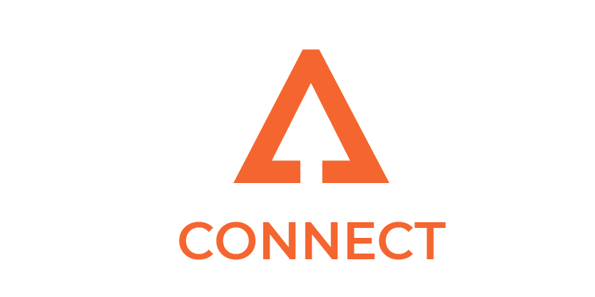 The map connect logo is orange and black on a white background.