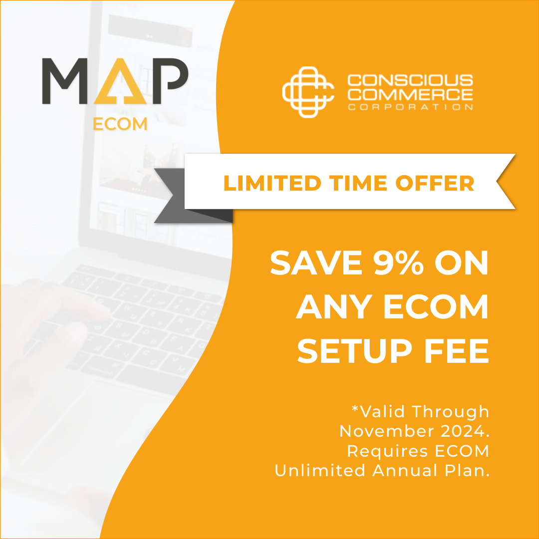 A limited time offer to save 9% on any ecom setup fee