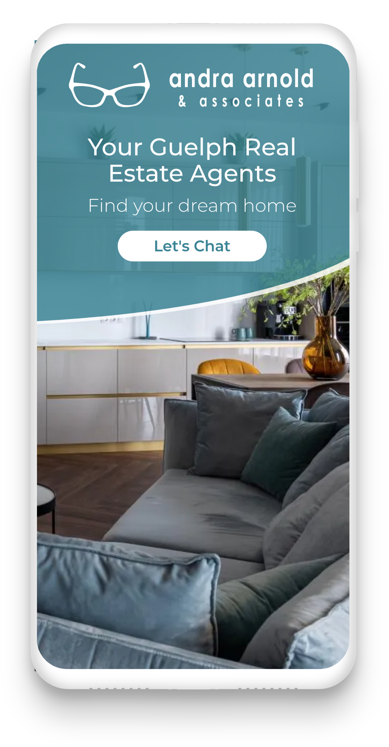 A cell phone screen shows a man looking through a microscope.