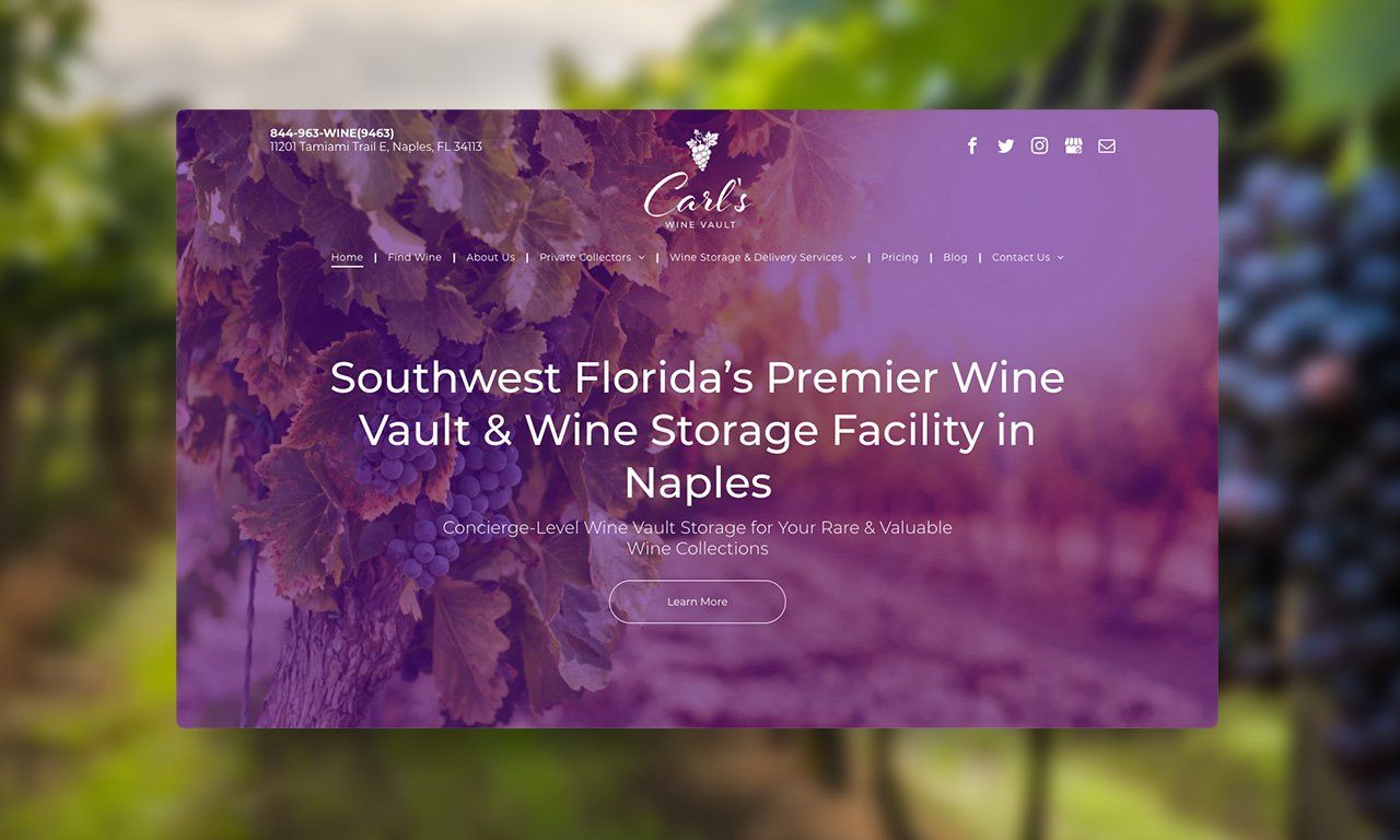 A website for southwest florida 's premier wine vault and wine storage facility in naples.