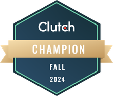 A badge that says Clutch 2024 
 Fall Champion