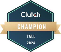 A badge that says clutch champion fall 2024 on it.