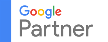 A google partner logo on a white background.