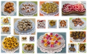 collage of homemade treats for canines