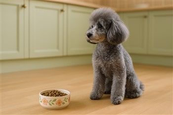 Poodle refusing to eat is picky eater