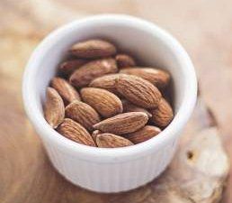 almonds in a small cup