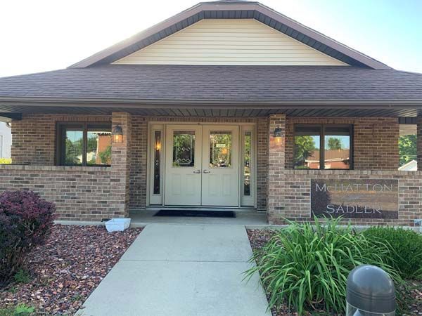 Interior and exterior photos of McHatton-Salder Funeral Chapels in Pierceton, IN.