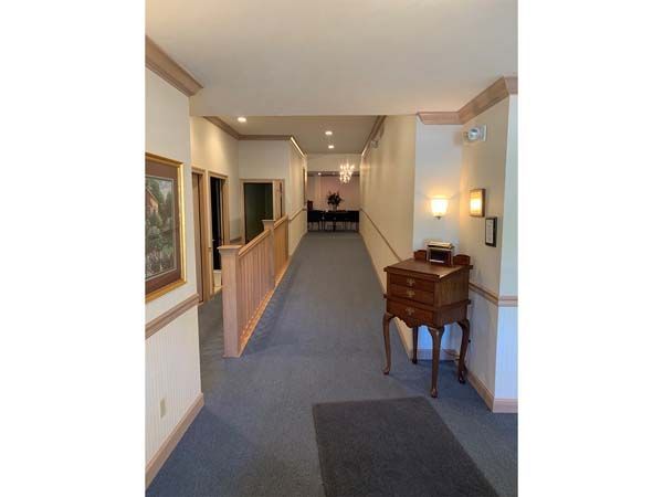 Interior and exterior photos of McHatton-Salder Funeral Chapels in Pierceton, IN.