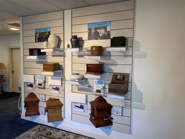 Interior and exterior photos of McHatton-Salder Funeral Chapels in Pierceton, IN.