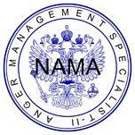 Circular seal with a double-headed eagle and the text 