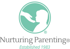 Logo: White hand reaching towards a child silhouette inside a teal circle. Text 