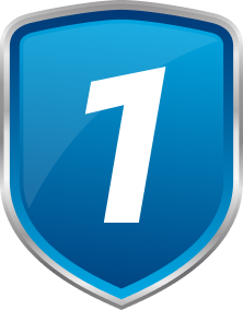 shield with 1 on it | Northridge Bodyworks