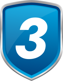 shield with 3 on it | Northridge Bodyworks