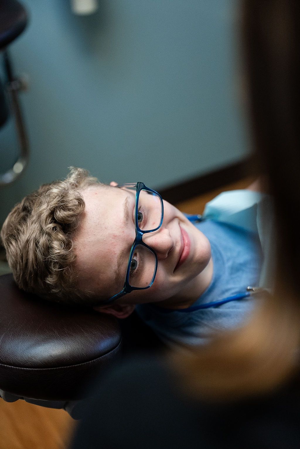 Young patient relaxing after treatment at Robert A. Lantzy DMD, Children's Dentistry in Newtown, PA