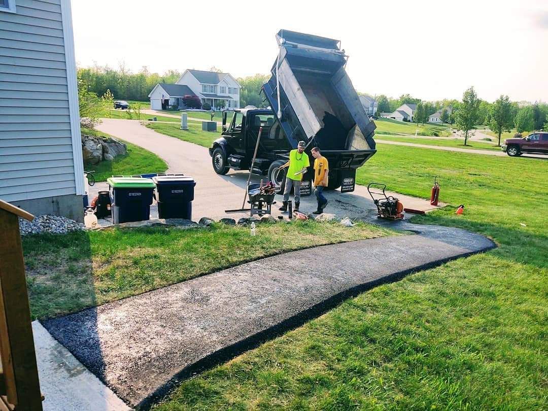 walkway paving, patching and paving services in the lakes region of nh, hd seal and stripe