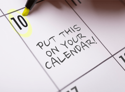 A calendar with the words put this on your calendar written on it