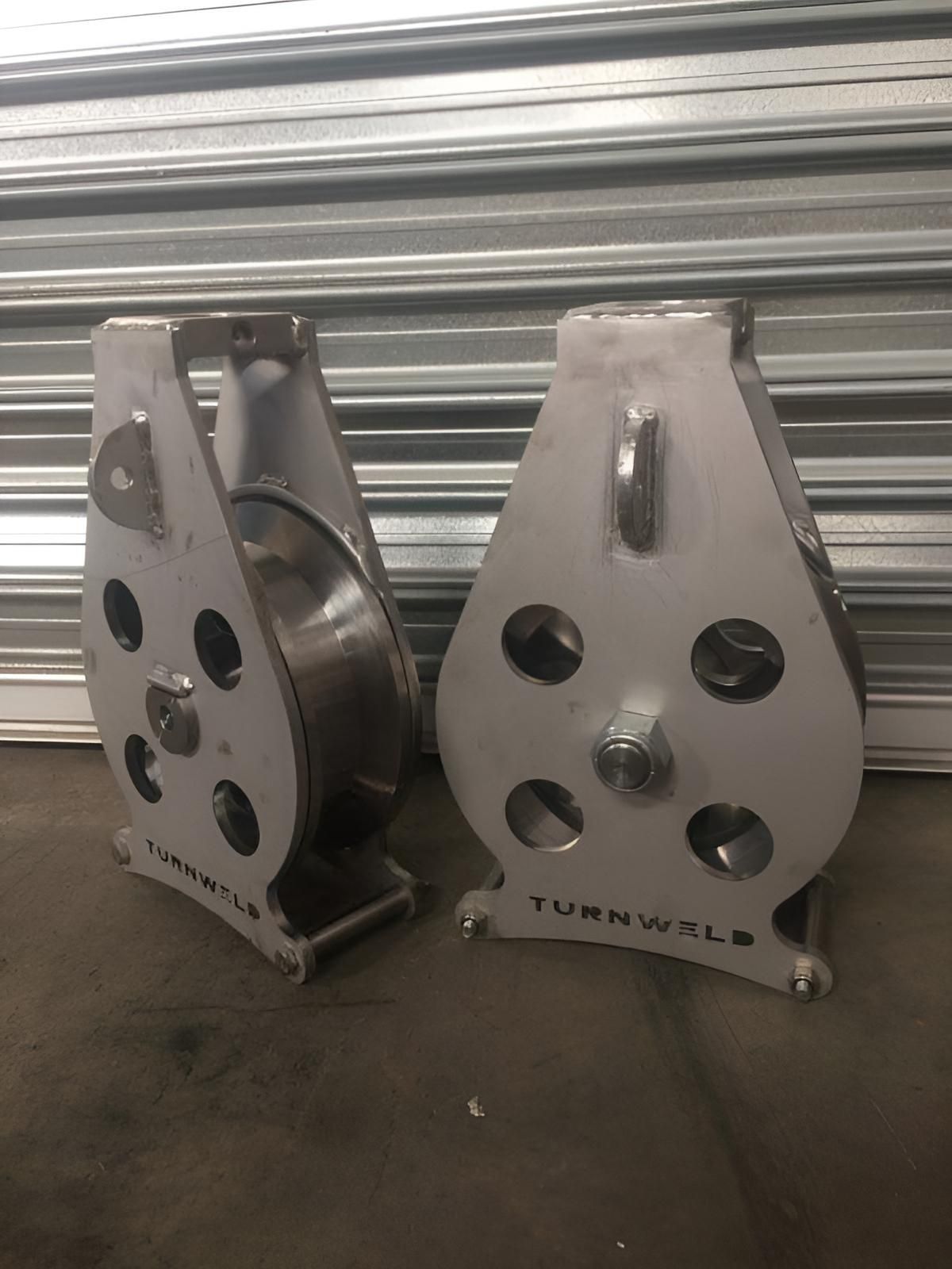 Two Stainless Steel Pulleys — Turnweld Engineering in Coolum Beach, QLD
