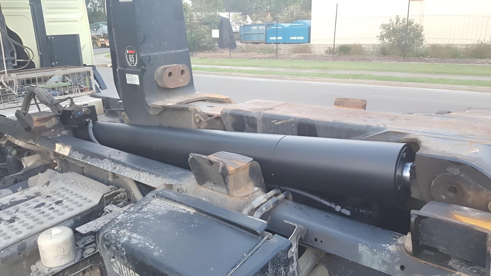 Black Chassis is Sitting on the Side of a Truck — Turnweld Engineering in Coolum Beach, QLD