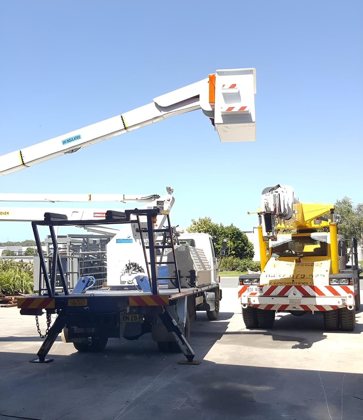 Truck With a Crane on Top of It is Parked — Turnweld Engineering in Brisbane, QLD