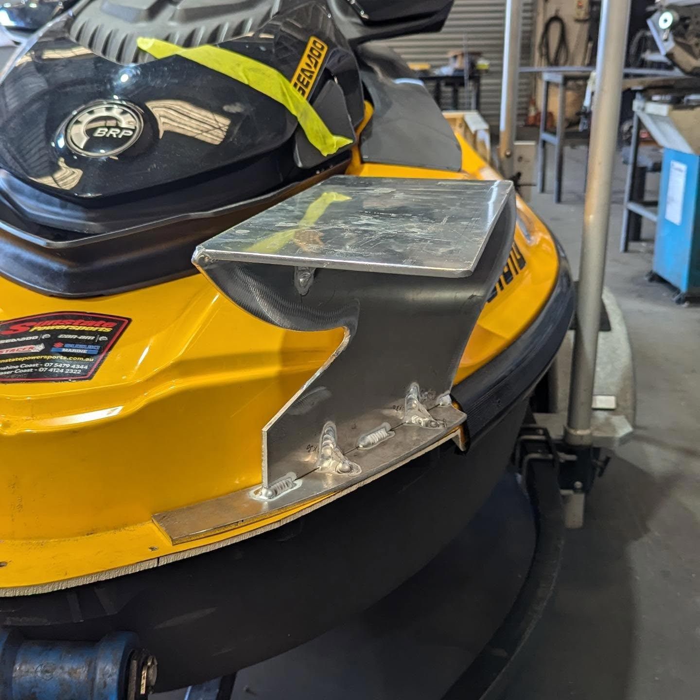 Mobile Welding On The Sunshine Coast On A Jet Ski