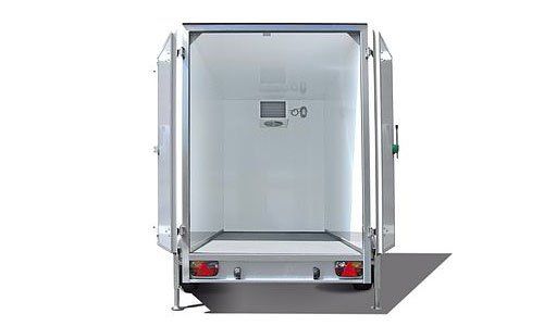 Inside view of Chillout refrigerated trailer