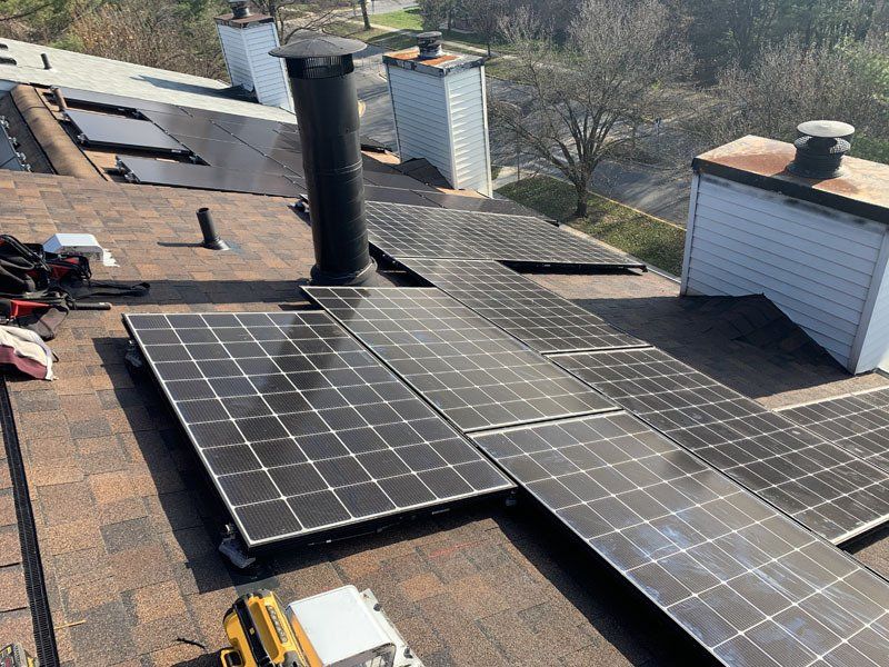 Solar installed in the roof