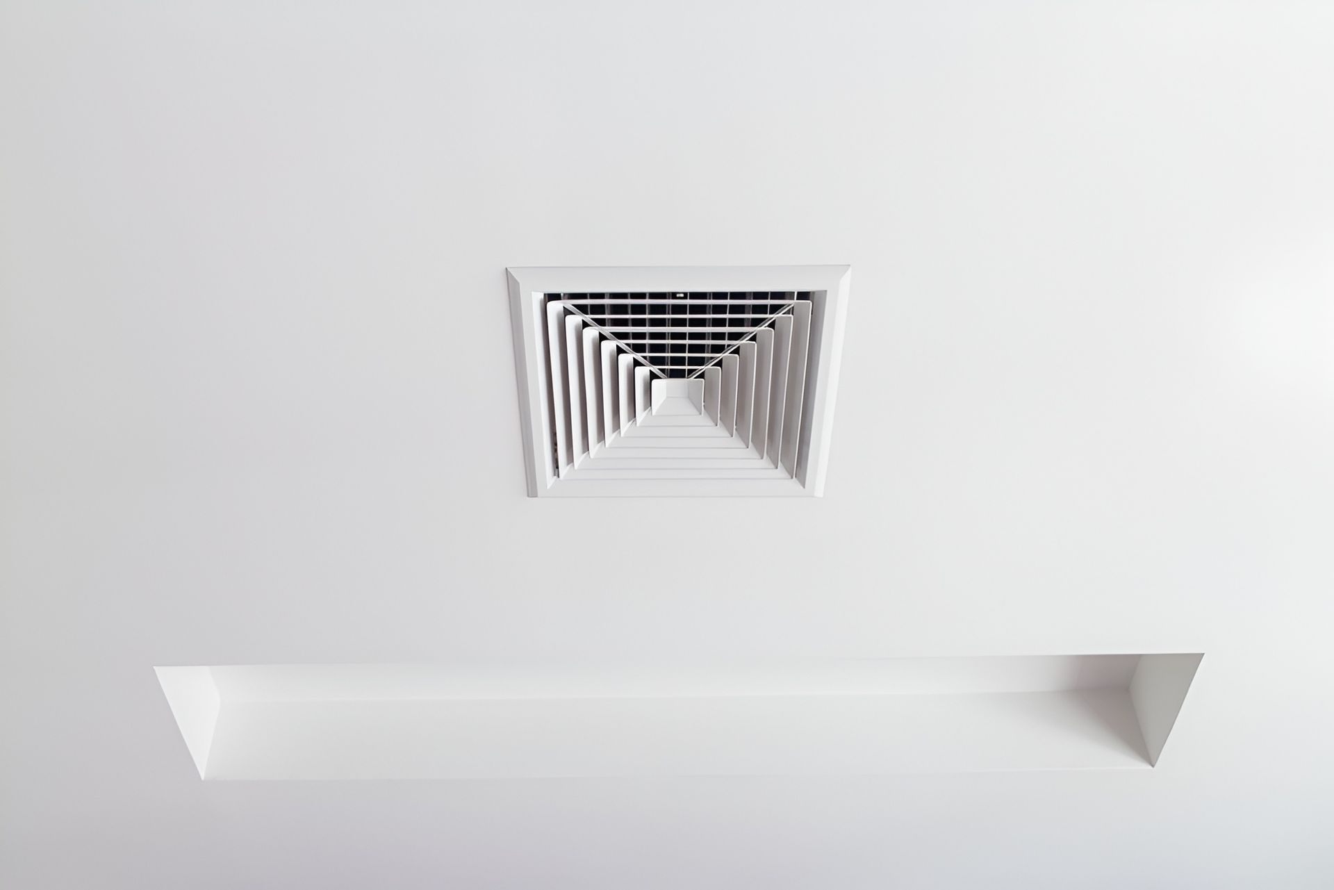 A White Ceiling with A Square Air Vent — Paul Wiedman Electrical in Westbrook, QLD